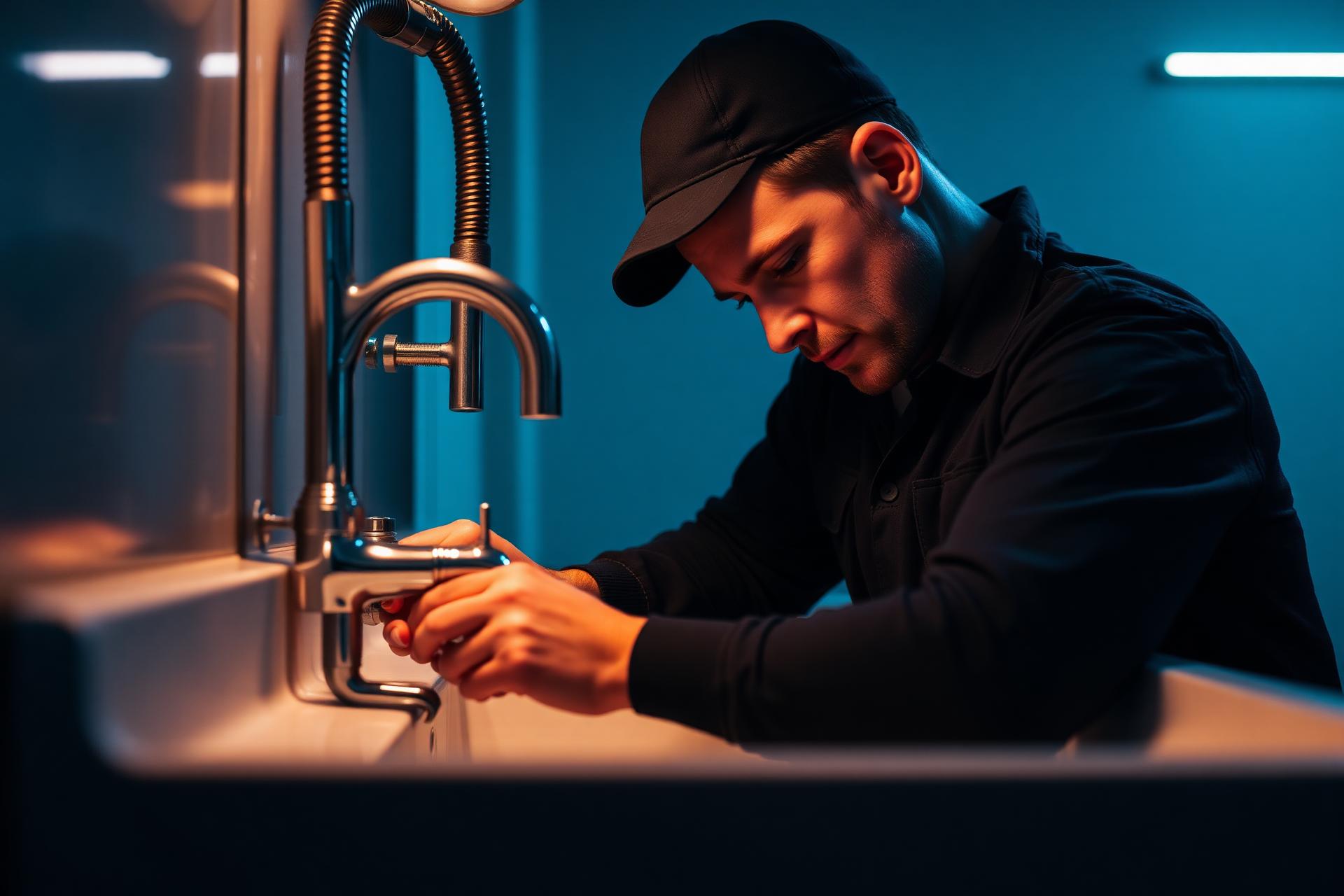 Detail of premium plumbing craftsmanship